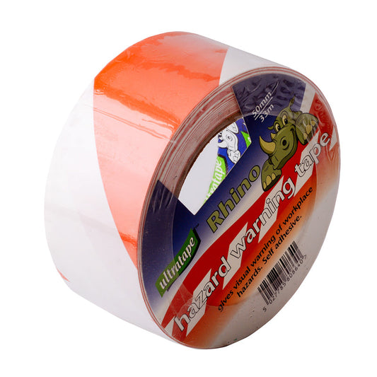 Red & White Hazard Tape