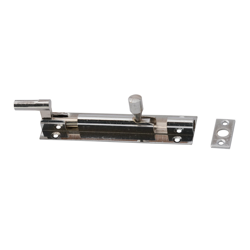 Door Bolt Chrome 100mm Necked