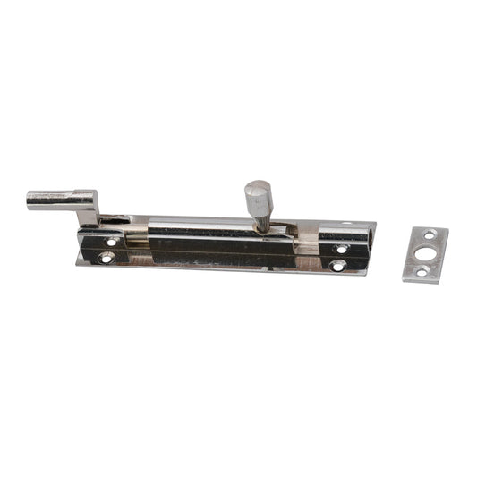 Door Bolt Chrome 100mm Necked