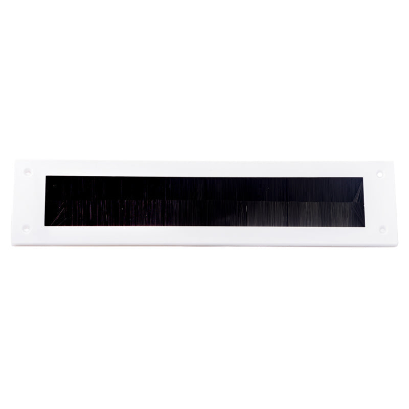 Brush Letter Plate Cover White - 13 1�„4 x 3"