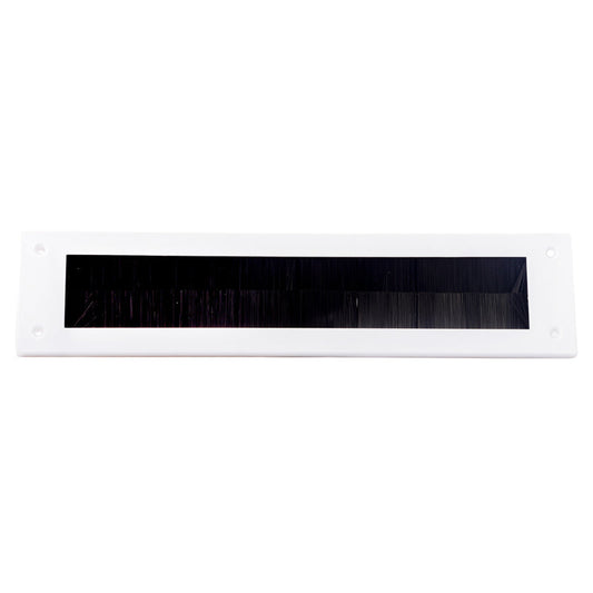 Brush Letter Plate Cover White - 13 1�„4 x 3"