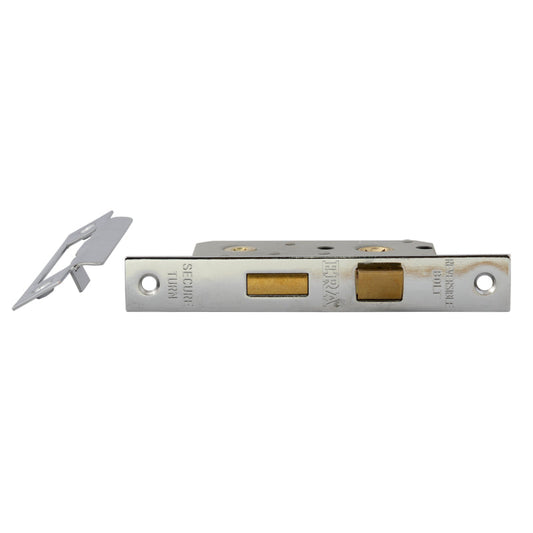 Bathroom Sashlock 64mm Nickel