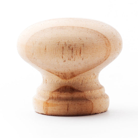 Round Wooden Knob 35mm 1pc