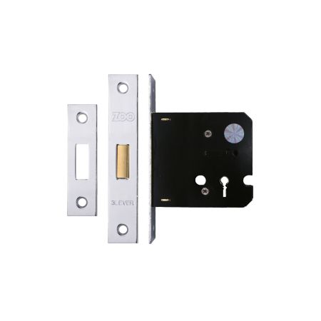3 Lever Deadlock 64mm Chrome Effect