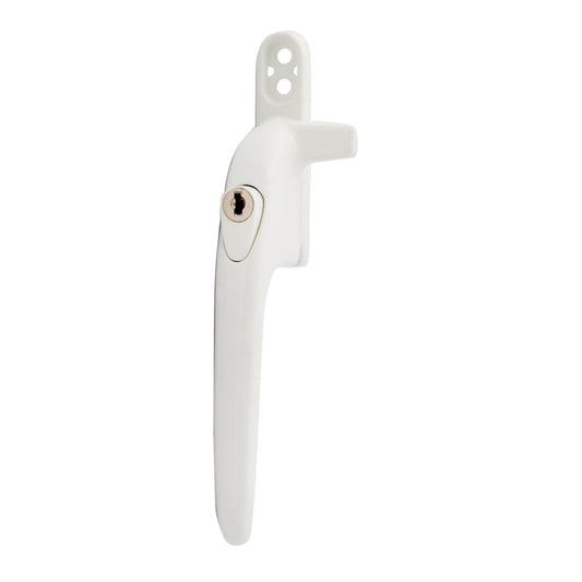 Avocet Cockspur Window Handle (White) - Left, 9mm