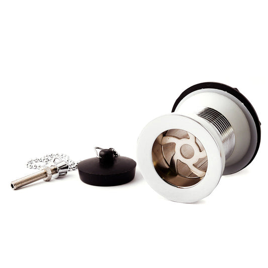 1 1/4" Basin Waste Chain Poly Plug Unslotted