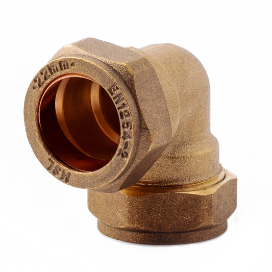 Compression elbow 22mm