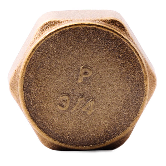 Brass cap 3/4