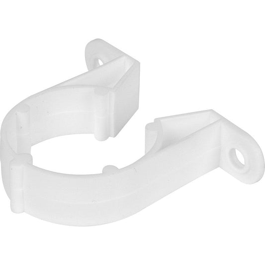 Pipe clip white 32mm