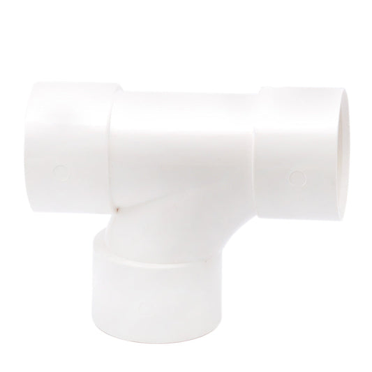 Solvent weld tee 40mm white