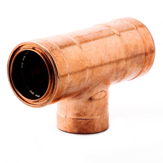 Cuprofit reducing tee from 28mm to 22mm