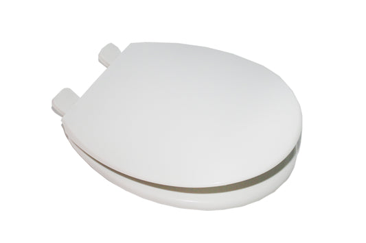 White Plastic Functional Toilet Seat