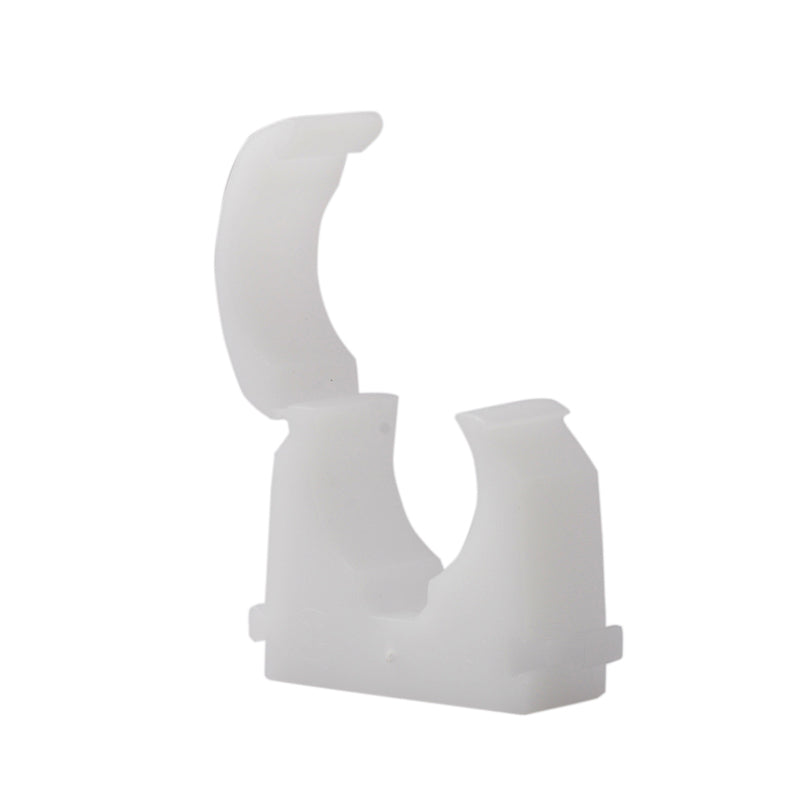 Talon Hinged Clip White 15mm