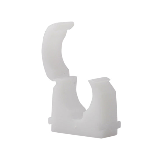 Talon Hinged Clip White 15mm