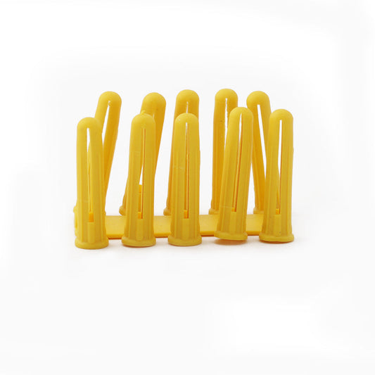Wall Plug Yellow 5mm - 100 Pack