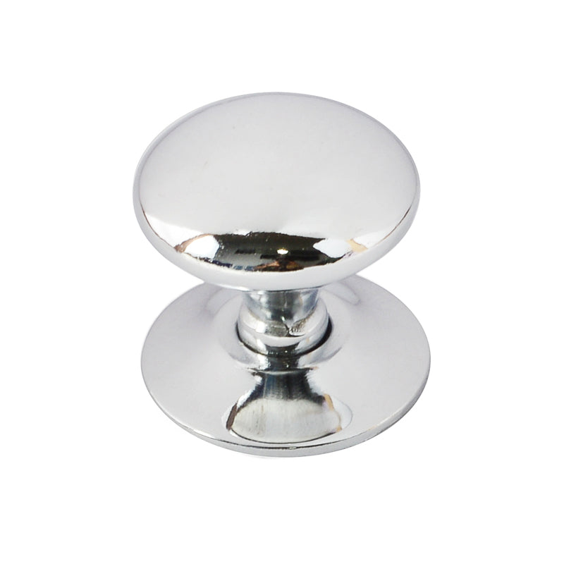 Victorian Metal Chrome Knob 25mm Each