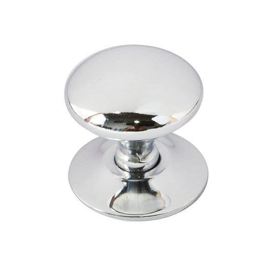 Victorian Metal Chrome Knob 25mm Each