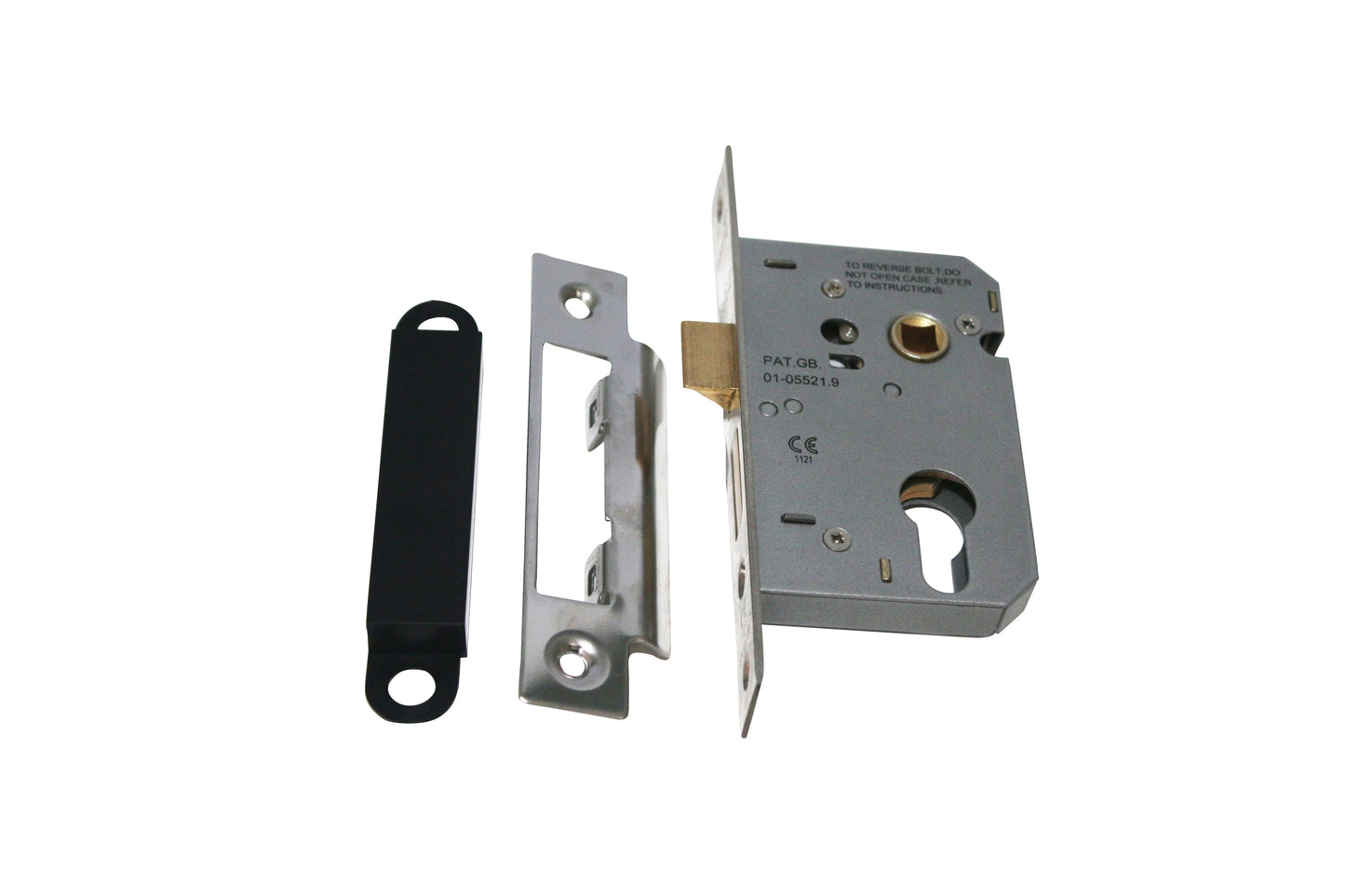 ECONOMY MORTICE SASHLOCK - EURO PROFILE NICKEL PLATED