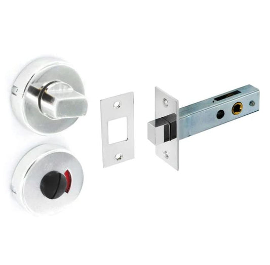 50mm Aluminium Thumbrain With Deadbolt Polished