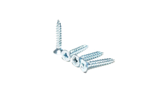 Twin Thread Countersunk Pozi Screws 4.0 x 25mm - 200 Pack
