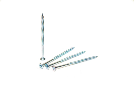 Twin Thread Countersunk Pozi Screws 4.0 x 75mm - 100 Pack