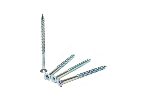 Twin Thread Countersunk Pozi Screws 5.0 x 75mm - 100 Pack
