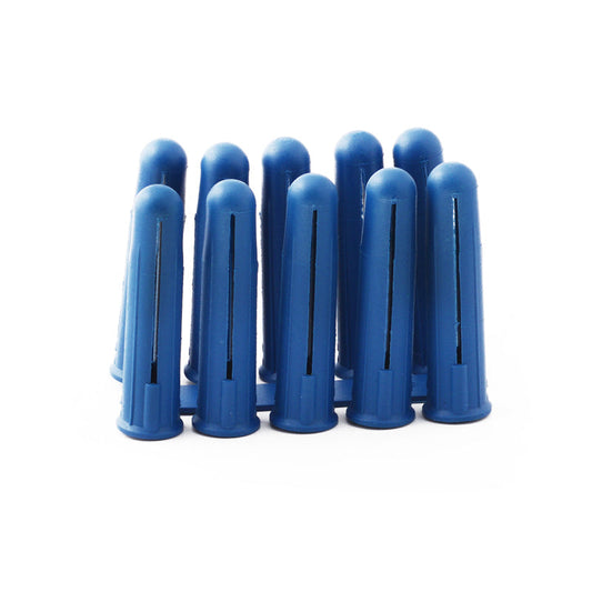 Wall Plug Blue 10mm - 100 Pack