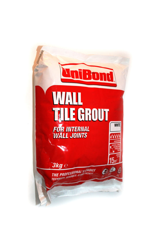 Unibond Wall Tile Grout White 2.5kg