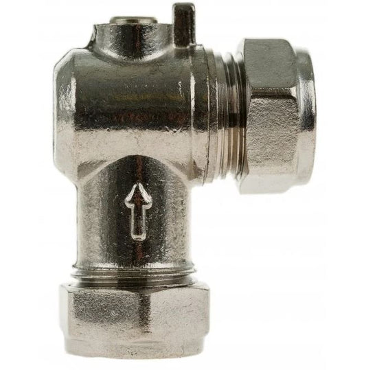 90° CP Isolating Valve 15mm