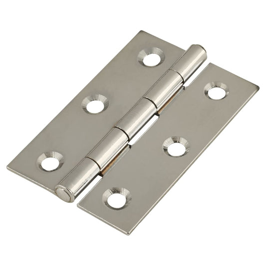 Steel Hinge - 75 x 50mm - Zinc Plated - Pair