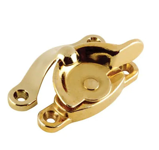 Budget Zinc Cast Fitch Fastener -60mm-Brass Plated