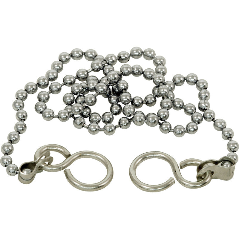 Ball Chain 18" for Plugs Chrome
