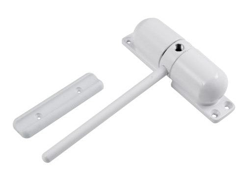 Door Closer Spring Loaded - White