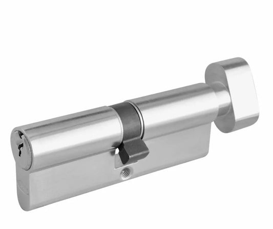 Euro Thumbturn Cylinder 45x45 (100) satin chrome