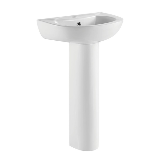 1 Tap Hole Basin and Pedestal 540mm