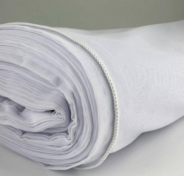 White Net Curtain 2000mm drop x 1m