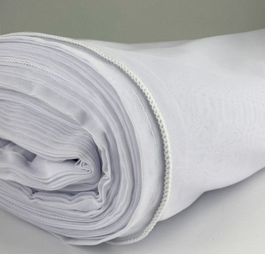 White Net Curtain 2000mm drop x 1m