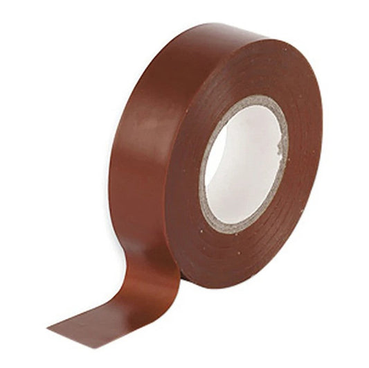 Brown PVC Insulation Tape Flame Retardant 19mm x 33m