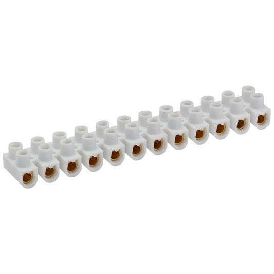 Terminal Blocks 10 mm² White Polypropylene (x10)