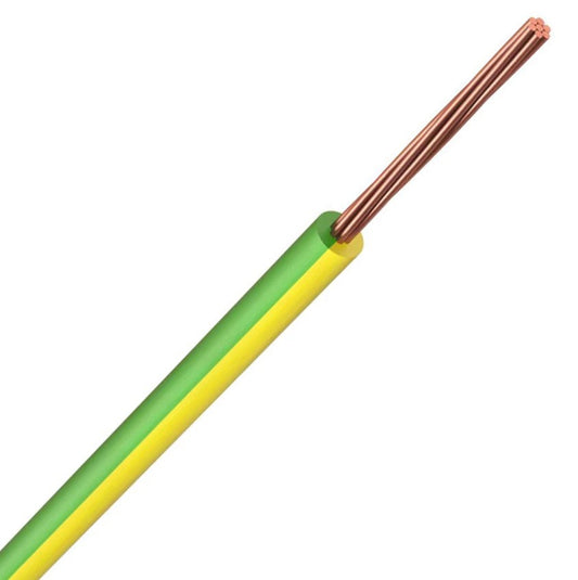6491B 10.0mm² Green/Yellow Basec Cable 1-Core 1M