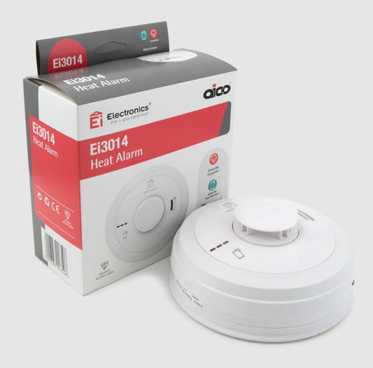 Aico Heat Alarm Mains 10Yr Lithium Back-Up Easi-Fit Base 1pc