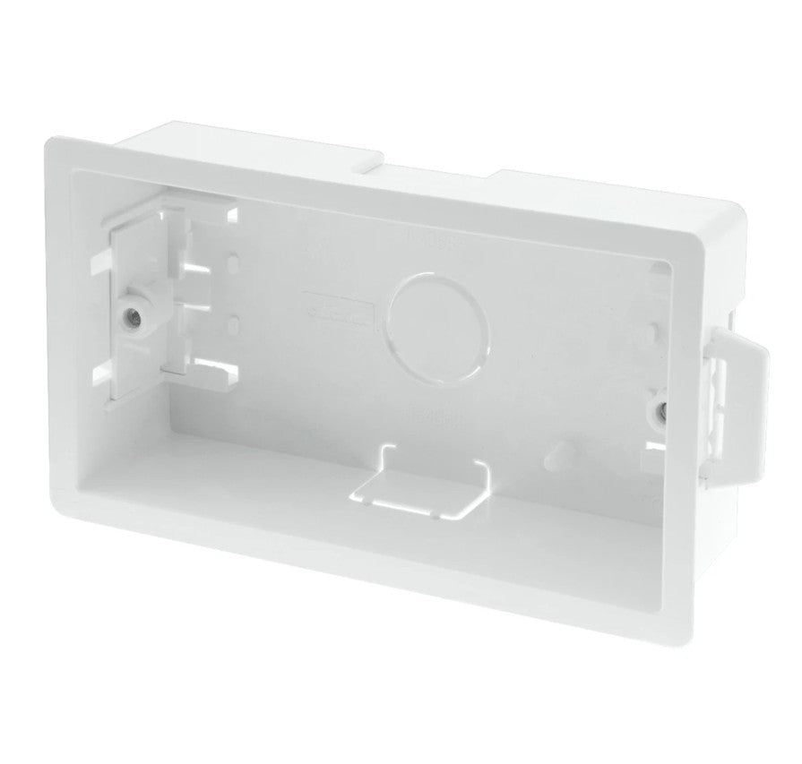 Dry Lining Plasterboard Box 2 Gang 35mm ABS 1pc