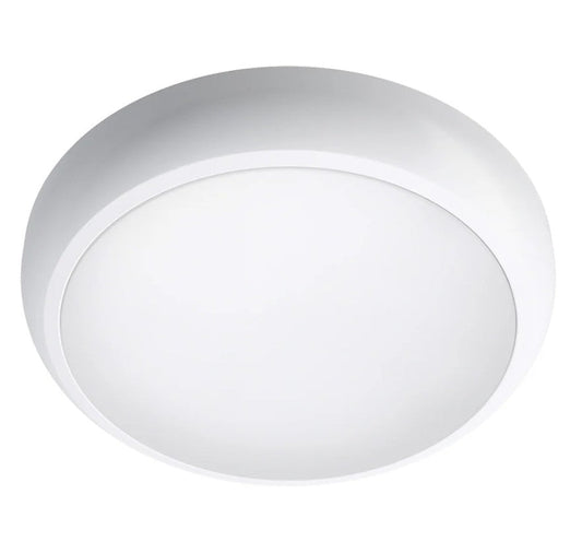Roma LED Bulkhead Multi-Watt Triple CCT Opal Diffuser IP65 Round White