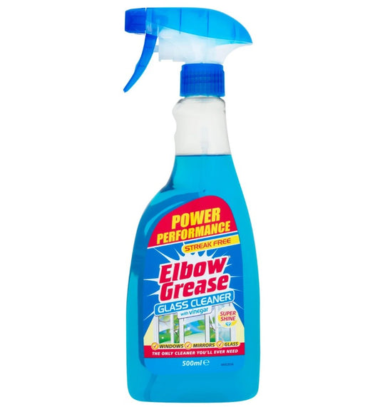 Elbow Grease Power Performance Streak Free Glass Cleaner 500ml