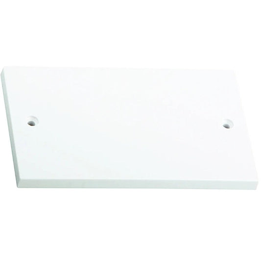 2 Gang Square Edged Blank Plate 1pc