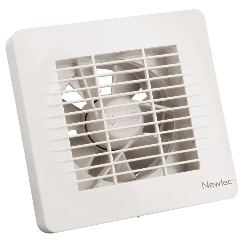 Wall/Window Axial Fan Standard 150mm White with Timer+Auto Shutter