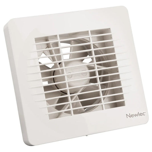Wall/Window Axial Fan Standard 150mm White with Timer+Auto Shutter