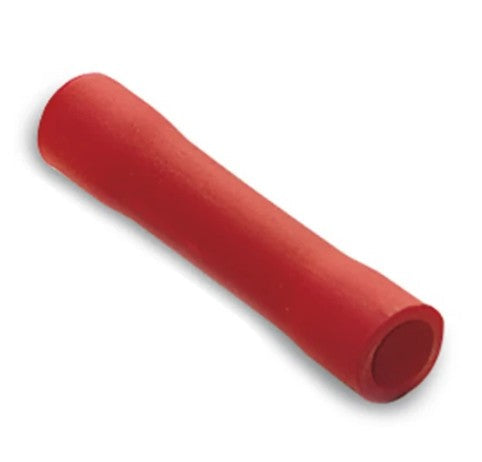 0.25-1.5mm² Pre-Insulated Butt Connector Red pack of 100pc