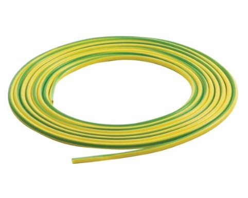 Cable Sleeving 4mm PVC Green/Yellow 100m