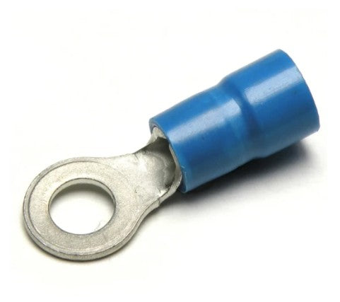1.5-2.5mm² Pre-Insulated Ring Terminal M5 Stud Blue pack of 100